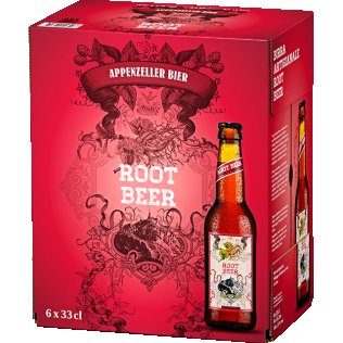 Appenzeller-Bier Root Beer 6 x 33cl. EW Glas 198cl