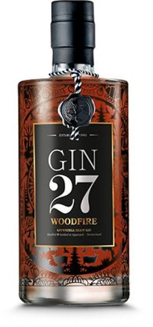 GIN 27 Woodlfire 35% Appenzeller Glüh Gin 70cl