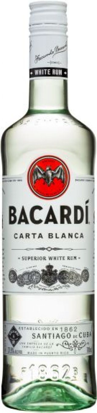 Bacardi Carta Blanca White Rum 37.5% 70cl