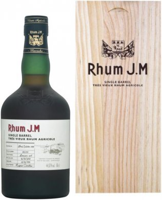 Rum J.M. Très Vieux Agricole Single Cask 19 J. in Holzkiste 50cl Fl.