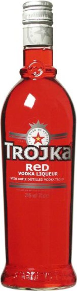 Trojka Vodka Red Likör 24% 70cl Kt 6