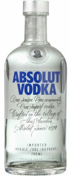 Absolut Vodka 40% 70cl Fl.
