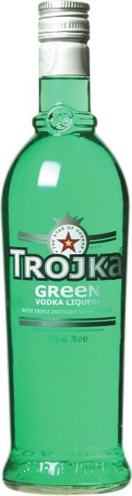Trojka Vodka Green Likör 17% 70cl Kt 6