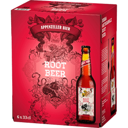 Appenzeller-Bier Root Beer 6 x 33cl. EW Glas 33cl Kt 6
