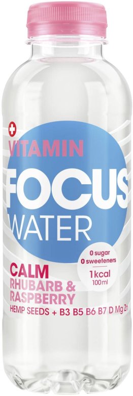 Focuswater CALM Rhabarber & Himbeer 50cl SP 4x6