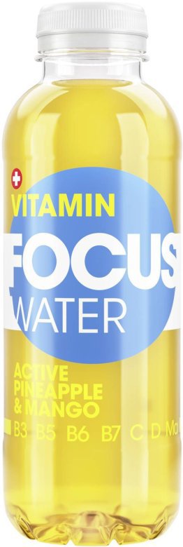 Focuswater Active Ananas & Mango 50cl SP 4x6