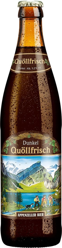 Appenzeller-Bier Quöllfrisch dunkel 50cl Har 20