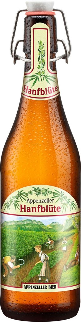 Appenzeller-Bier Hanfblüte naturtrüb Bügel 50cl Har 15