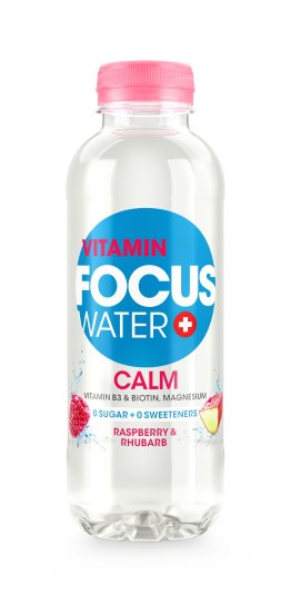 Focuswater CALM Rhabarber & Himbeer 50cl SP 4x6