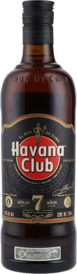 Havana Club 7years black 40% 70cl Kt à 6