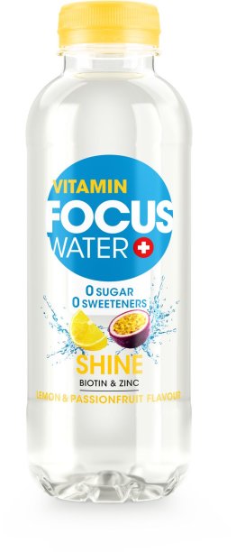 FOCUSWATER SHINE Zitrone & Passionsfrucht 50cl SP 4x6