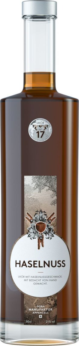 Goba Haselnuss Likör 21% 50cl Fl.