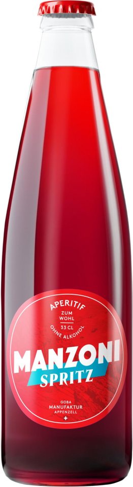 Goba Manzoni Spritz 33cl. Beerig-Bitter und Fruchtig-Spitzig alkoholfrei 33cl Har 24