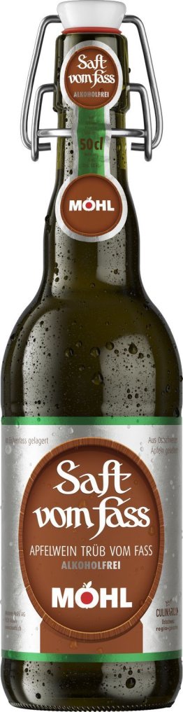 Möhl Saft vom Fass trüb alkoholfrei Bügel 50cl Har 15