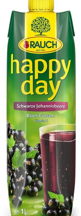 Rauch happy day schwarze Johannisbeere Tetra 100cl Tetra 12