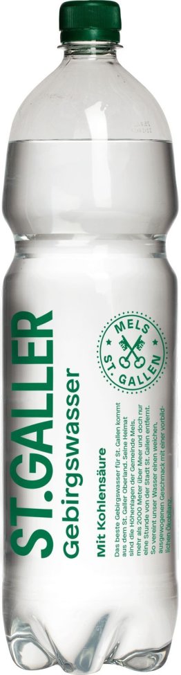 St. Galler Wasser mit Kohlensäure PET 150cl. SP EW 150cl SP 6