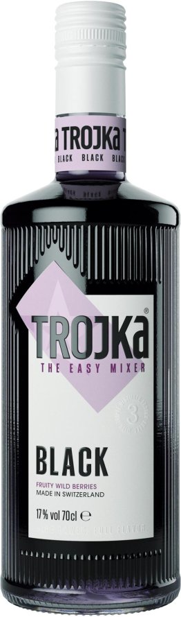 Trojka Vodka Black 40% 70cl Kt 6