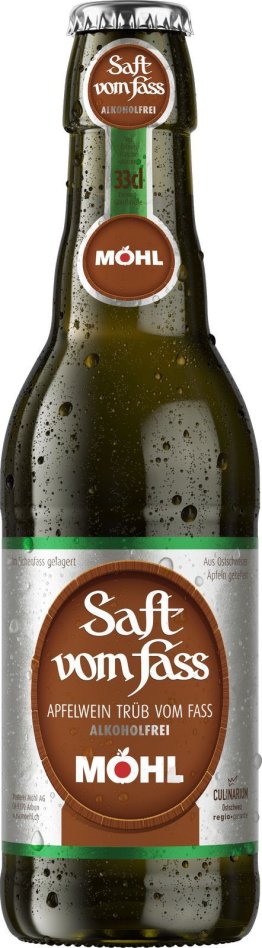 Möhl Saft vom Fass trüb ohne Alkohol EW 6er Pack 33cl Kt à 6