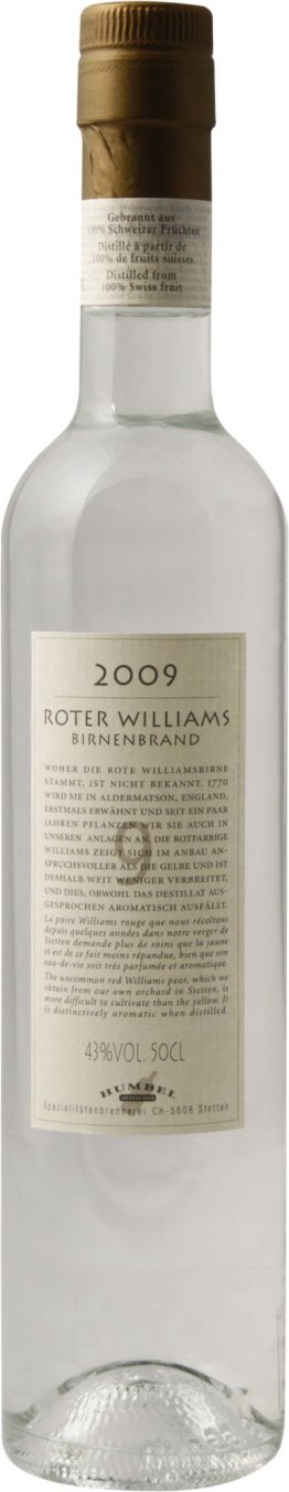 Humbel N9 2015 Roter Williams Birnenbrand 43% 50cl