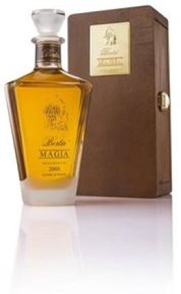 Berta Magia Distillato d'uva di Barbera Malvasia Brachetto in Holzkiste 70cl