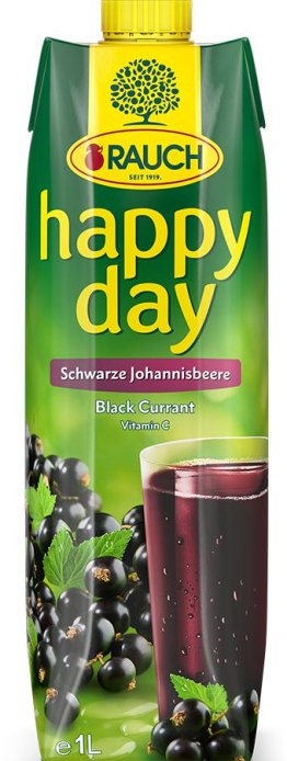 Rauch happy day schwarze Johannisbeere Tetra 100cl Tetra 12