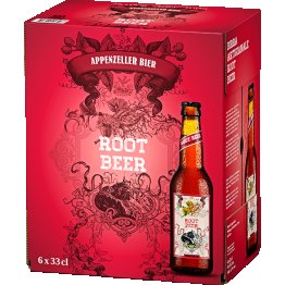 Appenzeller-Bier Root Beer 6 x 33cl. EW Glas 33cl