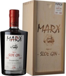 Marx Sloe Gin 30% Edelbrandmanufaktur Wilhelm Marx in Holzkiste 70cl Fl.