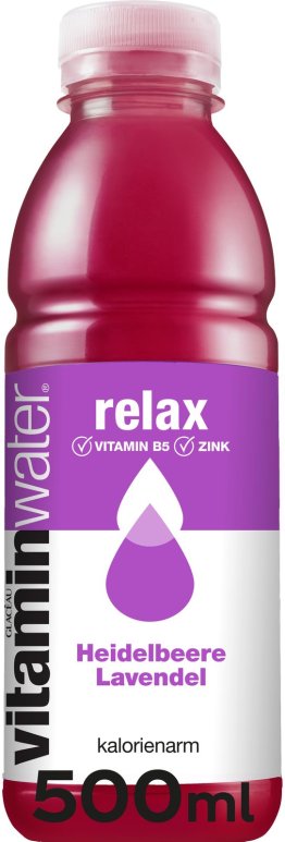 vitaminwater relax (Heidelbeere Lavendel) PET EW 50cl SP 12