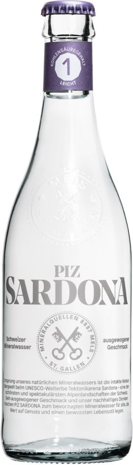 Piz Sardona 1 Kohlensäure leicht 40cl Har 20