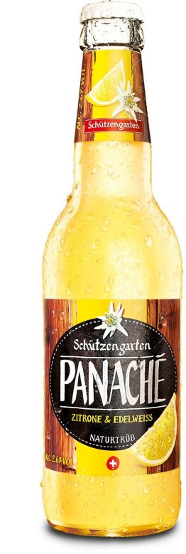 Schützengarten Panaché mit Edelweiss 6x33cl. EW Glas 33cl Kt 6