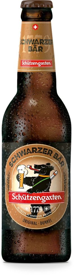 Schützengarten Schwarzer Bär 8x33cl. EW Glas 33cl Kt 8