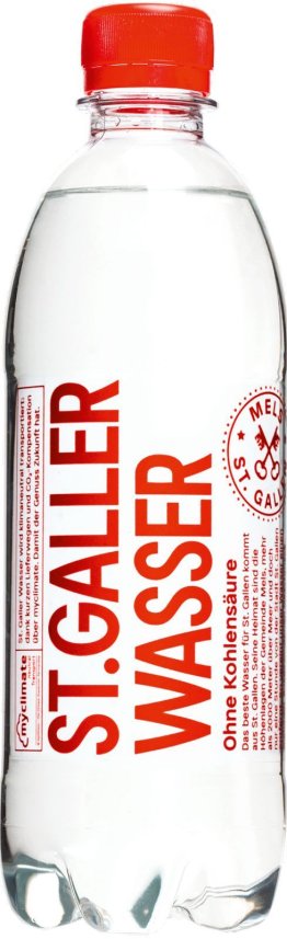 St. Galler Wasser ohne Kohlensäure PET EW 50cl SP 24