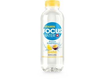 FOCUSWATER SHINE Zitrone & Passionsfrucht 50cl SP 4x6