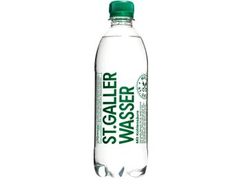 St. Galler Wasser mit Kohlensäure PET 50cl. EW 50cl SP 24